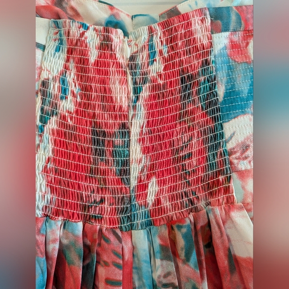 Parker Strapless Floral Silk Mini Dress Salsamonet Size XS NWT Prom Homecoming - Picture 11 of 15